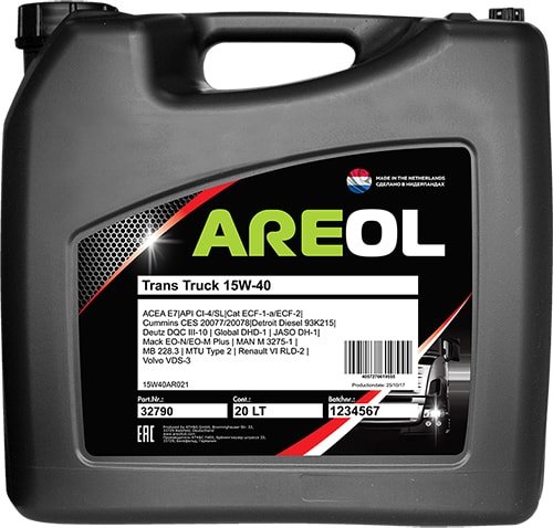 

Моторное масло Areol Trans Truck 15W-40 20л