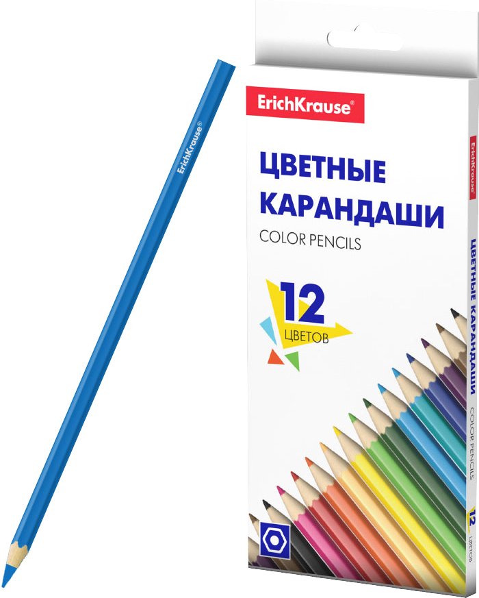 

Набор цветных карандашей Erich Krause Basic 50529 (12 цветов)
