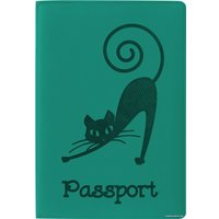 Обложка для паспорта Staff Кошка 237616 (бирюзовый)