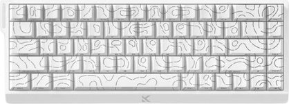 Клавиатура MCHOSE Ace 68 HE White Topographic (TTC Dragon Lord Magnetic)