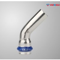 Фитинг Varmega Угольник 45° однораструбный Inox Press 28x28a VM713002828