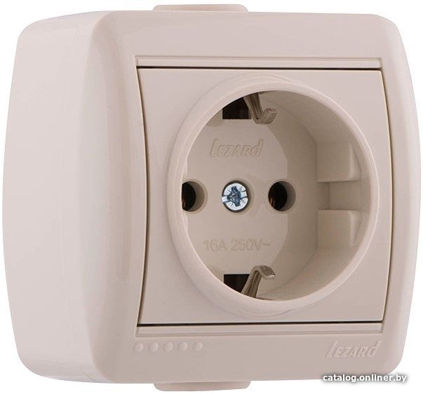 Розетка Lezard Nata 710-0300-122 (кремовый)