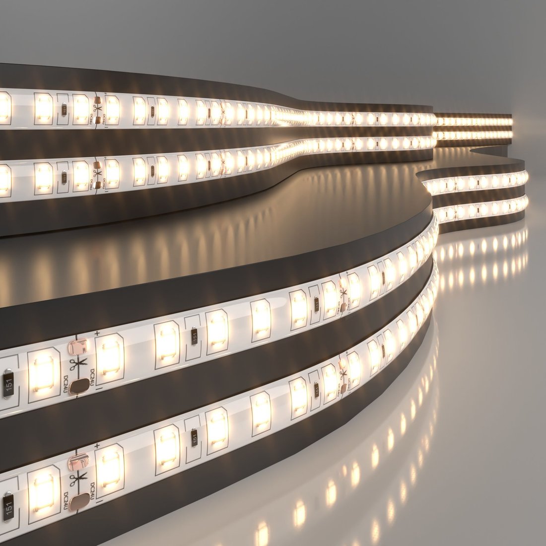 

Светодиодная лента Elektrostandard 24V 9.6W 120Led 2835 IP65 теплый белый a052962