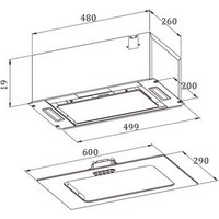 Кухонная вытяжка ZorG Cendy 1060 60 M (белый)