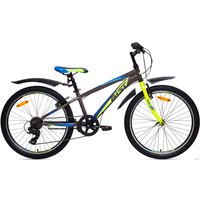 Велосипед AIST Rocky Junior 1.0 (серый/салатовый, 2017)