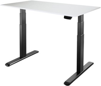 Стол с регулировкой высоты ErgoSmart Ergo Desk Prime 1200x650x18 мм (альпийский белый/черный)