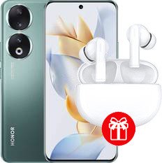 

Смартфон HONOR 90 12GB/512GB международная версия (изумрудный зеленый) и HONOR Choice Earbuds X5 (белый) по акции