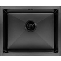 Кухонная мойка ARFEKA ECO AR 550*450 BLACK PVD NANO DECOR VOLCANIC ROCK в Орше