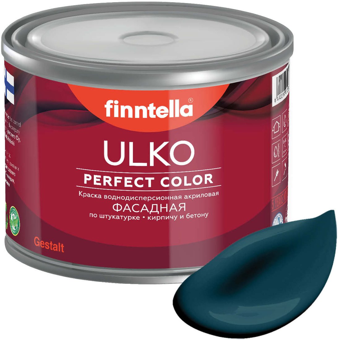 

Краска Finntella Ulko Valtameri F-05-1-1-FL010 0.9 л (темный)