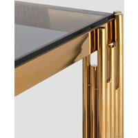 Журнальный столик Stool Group Гэтсби 55x55 EET-027-TG-1 (стекло smoke/сталь золото)