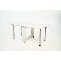 Стол-книга Stoloff Мечта 1600x850 (белый, опоры вкручиваемые, углы прямые с роликами и ручками)