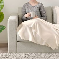 Плед Ikea Тхоргун 120x160 605.134.60 (белый с оттенком)