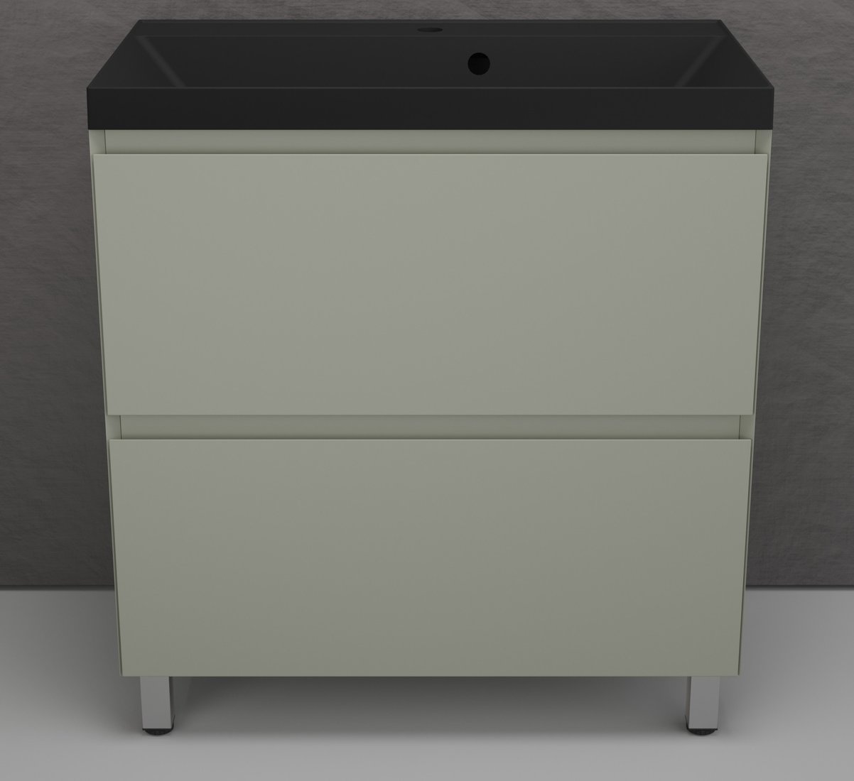 

Symbolite Тумба под умывальник Манхэттен 80 Plus 2 ящика + Asti 80x45 (олива/антрацит)