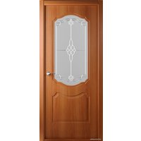 Межкомнатная дверь Belwooddoors Перфекта 60 см (стекло, экошпон, орех миланский/мателюкс 36)
