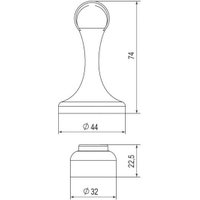 Упор дверной Punto Магнитный DSM-45 DSM-6 (бронза)