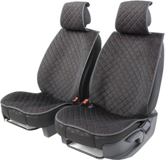 Накидка на автомобильное сидение Car Performance CUS-1012 BK/RD (алькантара, черный/красный)