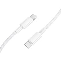 Кабель Borofone BX117 USB Type-C - USB Type-C (1 м, белый)