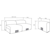 Диван Треви Клауд (бежевый)