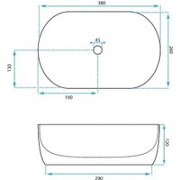 Умывальник Rea Amelia Mini U9107 (белый)