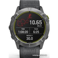 Умные часы Garmin Enduro (серая сталь/серый ремешок UltraFit)