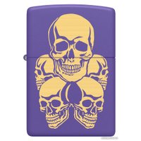 Зажигалка Zippo 48783 Skulls Design Purple Matte