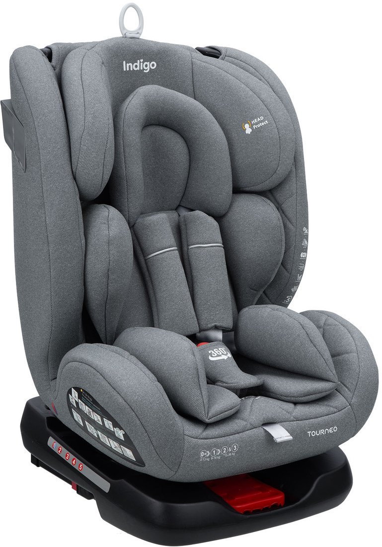 

Детское автокресло Indigo Tourneo Isofix (светло-серый)