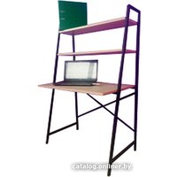 Стол Home Loft СТк 1 ЛДСП со стеллажом (ясень шимо светлый/черный металл) в Могилеве