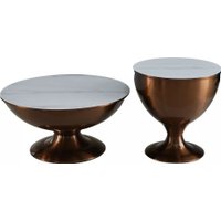 Журнальный столик Signal Salsa (белый/медный)