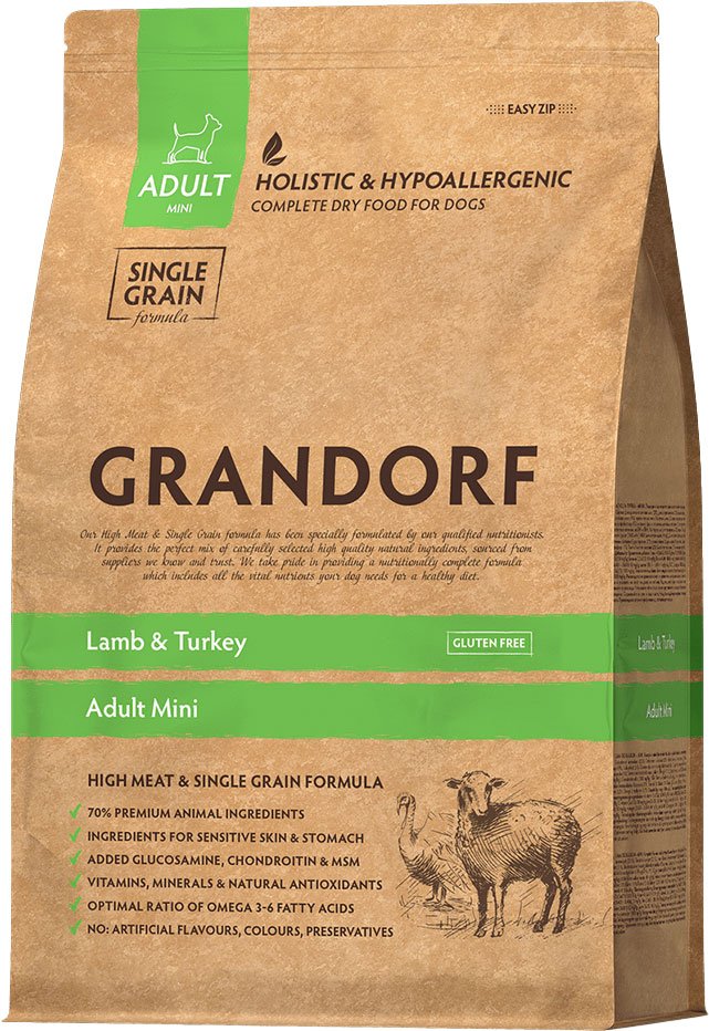 

Сухой корм для собак Grandorf Dog Mini Breeds Lamb & Turkey (с ягненком и индейкой) 8 кг