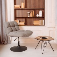 Интерьерное кресло AksHome Grande (серая ткань Linen Fabric-11/черный)