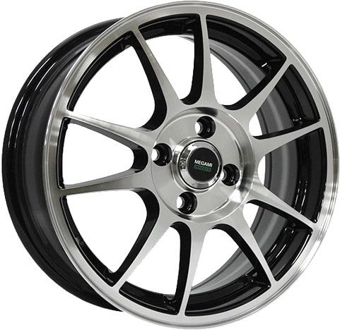 

Литые диски Megami MGM-5 15x6" 5x100мм DIA 57.1мм ET 38мм BKF