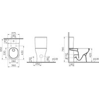 Унитаз напольный Vitra M50 Tornado VortexFlush 9889B003-7200