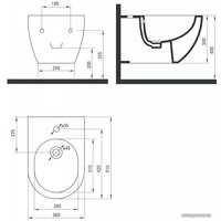 Биде Deante Peonia CDE 6BPW