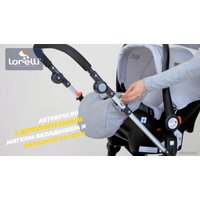 Универсальная коляска Lorelli Lora 2021 (3 в 1, lux black)