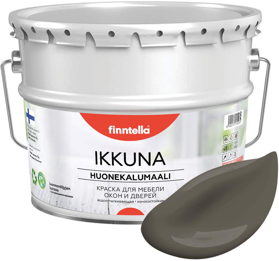 

Краска Finntella Ikkuna Taupe F-34-1-9-FL079 9 л (коричневый/серый)