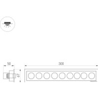 Точечный светильник Arlight MS-ORIENT-BUILT-TURN-TC-S67x300-20W 037210