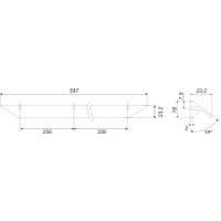 Ручка мебельная Boyard Rick RS157BSG.3/512