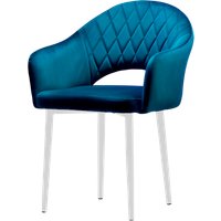 Стул Памир София F77 Поворотный (синий/белая опора)