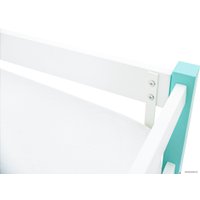 Кровать-тахта Бельмарко Svogen 1355 160x70 (мятный/белый, динозаврики)