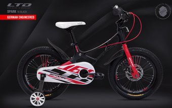 Детский велосипед LTD Spark 16 2022 (черный)