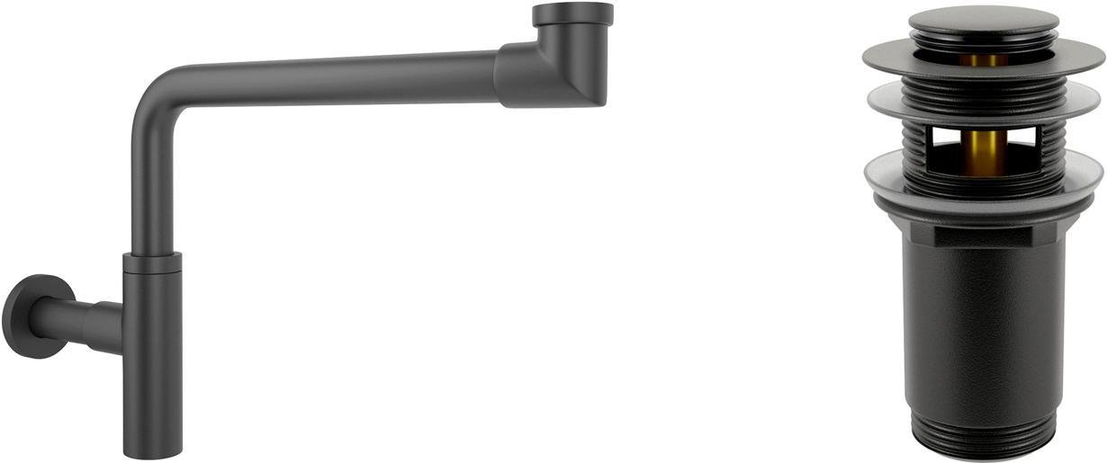 

Сифон Wellsee Drainage System 182125001 (сифон, донный клапан, матовый черный)