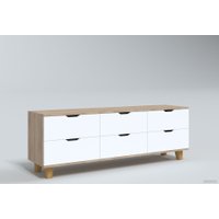 Комод Миркомодоф Майн 24 (дуб сонома светлый/белый)