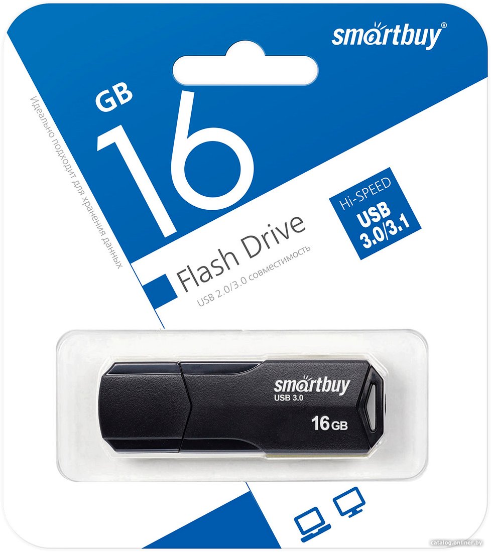 USB Flash SmartBuy Clue 3.0 16GB (черный)
