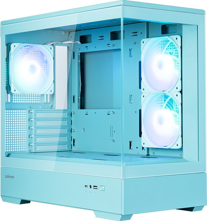Корпус Zalman P30 V2 (бирюзовый)