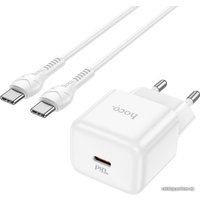 Сетевое зарядное Hoco N32 USB Type-C (белый)
