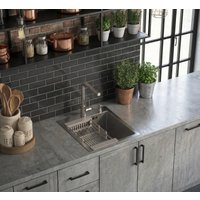 Кухонная мойка Diamond 450*500, коландер, дозатор SATIN DECOR в Бресте