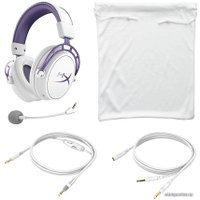 Наушники HyperX Cloud Alpha (белый/сиреневый)