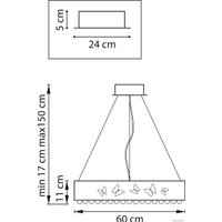 Припотолочная люстра Lightstar Faraone 701161