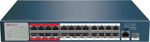 

Неуправляемый коммутатор HiWatch DS-S2624P(B)