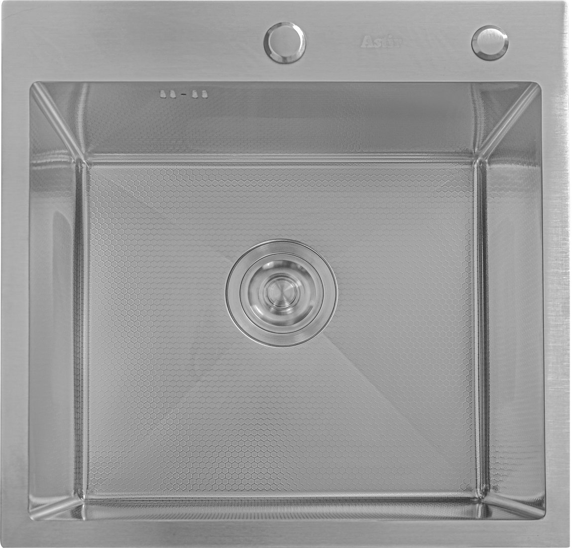 Кухонная мойка Astir Decor Satin 55х50 (с сифоном, дозатором и коландером)